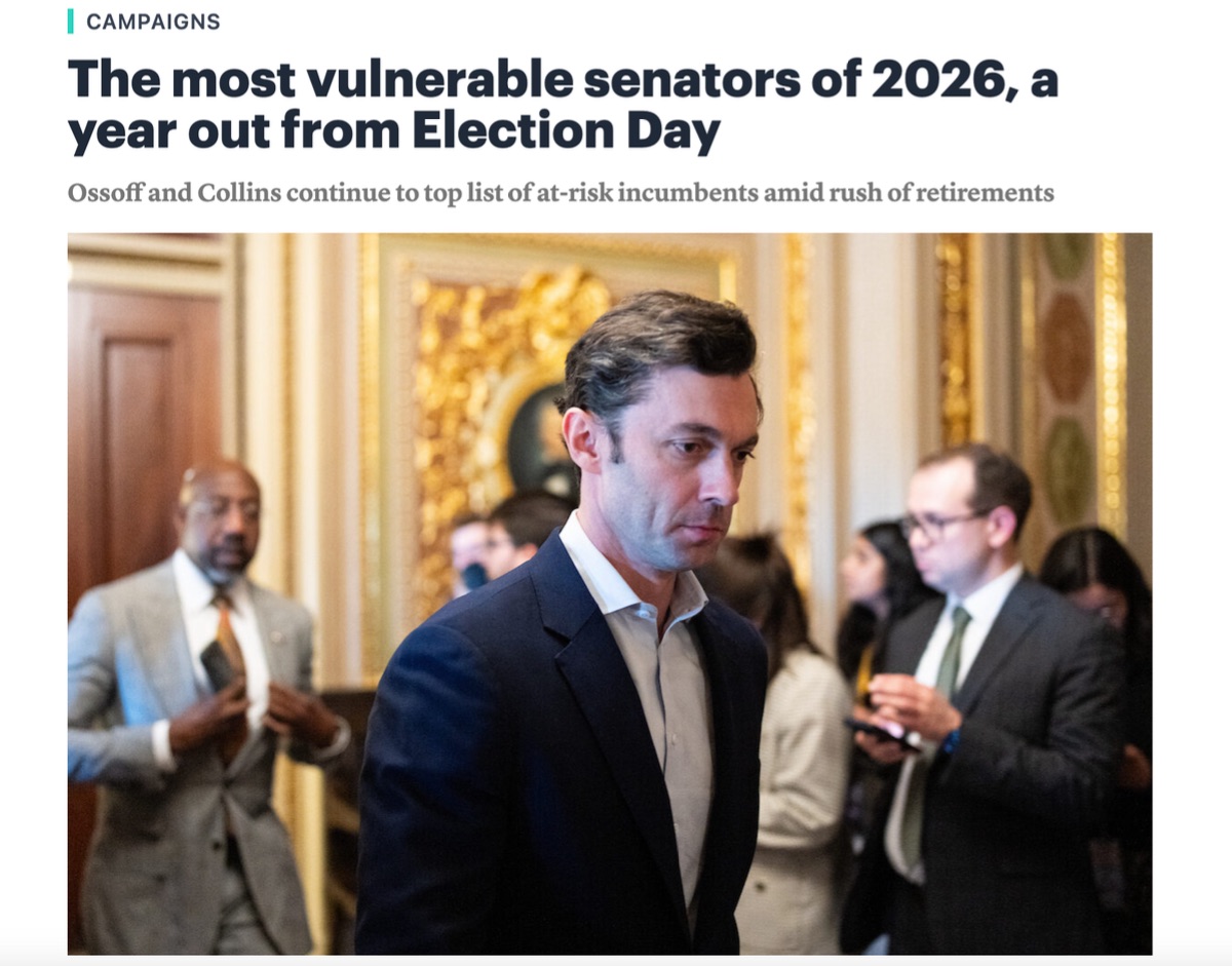 The most vulnerable Senators of 2026, a year out from Election Day