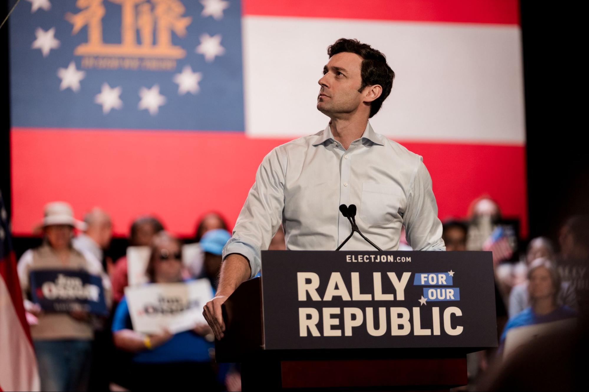 Jon rallying in Atlanta